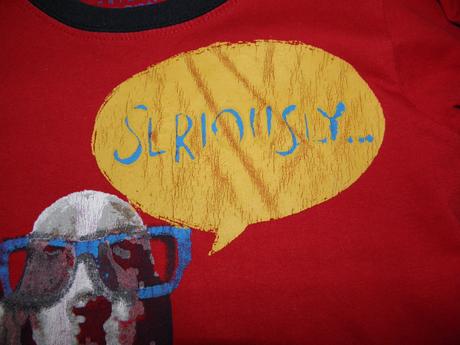 Červené tričko s pejskem zn. primark vel.110, primark,110