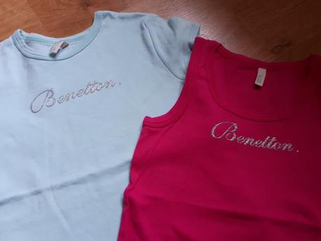 3x tričko benetton, top stav, benetton,116