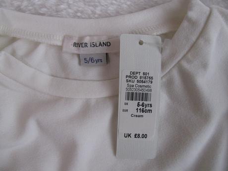 Elastická smetanově bílá halenka, river island,116