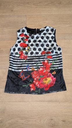 Krásný top voyelles vel. 40, 40