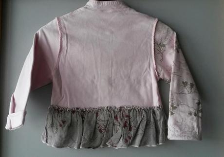 Růžové bavlněné sako - kabátek vel. 86, 86