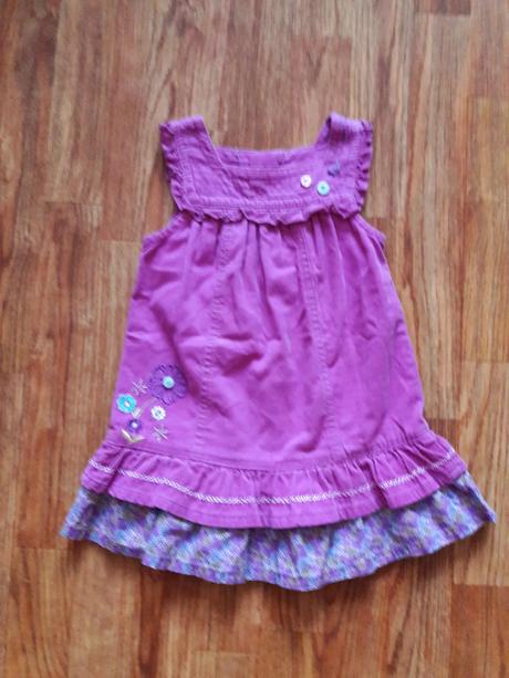 Manšestrové šatičky f&f, vel.12-18 měs., f&f,86