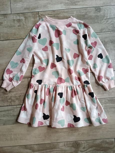 Mikinové šaty h&m, vel.122/128, h&m,128