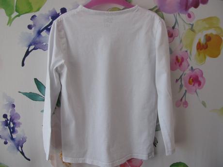 Dívčí bílé bavlněné tričko, kiki&koko,122