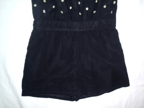 Luxusní černý slavnostní overal s flitříkama, bluezoo,122