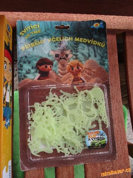 Svítící ve tmě, fosforeskující včelí medvídci,