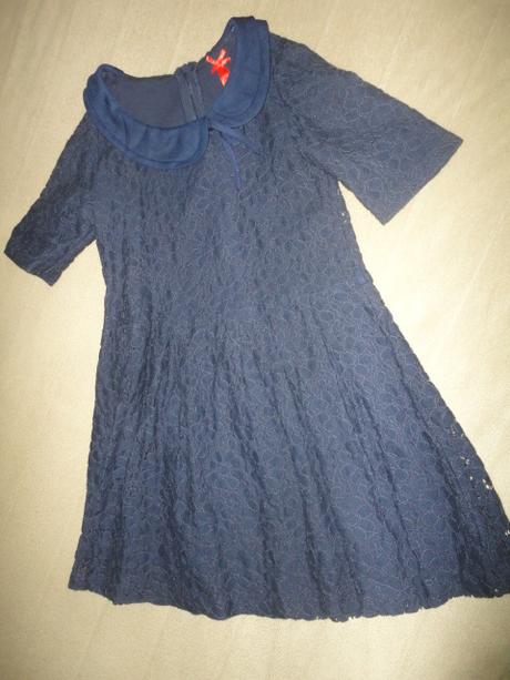 Krajkové společenské šaty next, vel. 7/8 let, next,122