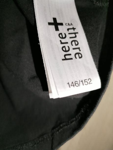 Černé bavlněné triko vel.146/152, 146