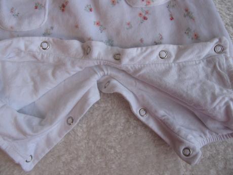 Pružný velurový overal, dupačky s kytičkami next, next,62