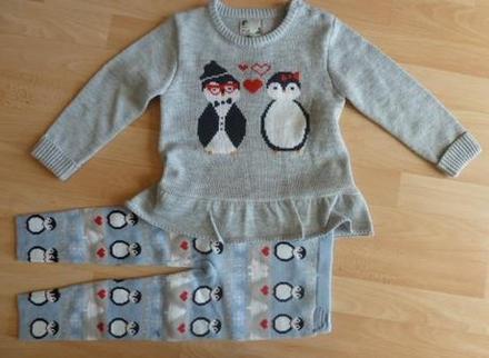 Komplet svetr & legíny 98/104 sportdirect, 104