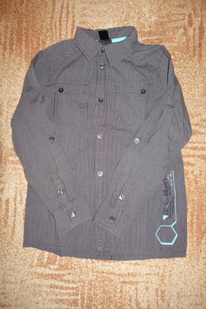Chlapecká proužkovaná košile hm vel. 140, h&m,140