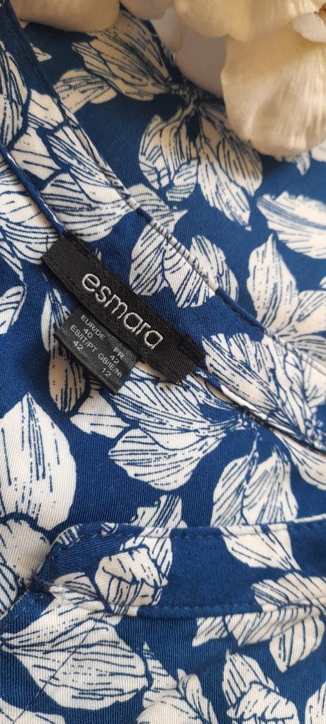 Esmara blůzové květované šaty z viskózy, esmara,40