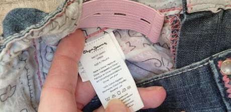 Dívčí džínová minisukně, pepe jeans,122