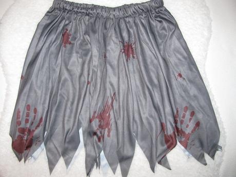 Karnevalová elastická sukně zombie halloween, 