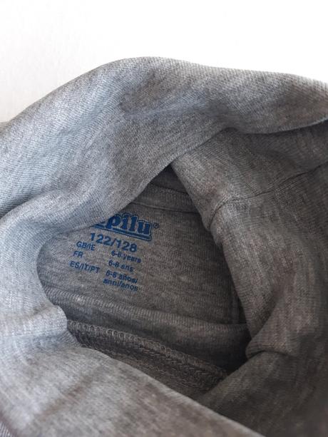 Šedý rolák 122-128, lupilu,128