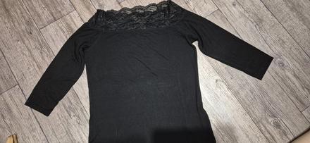 Tričko s krajkou, bonprix,m