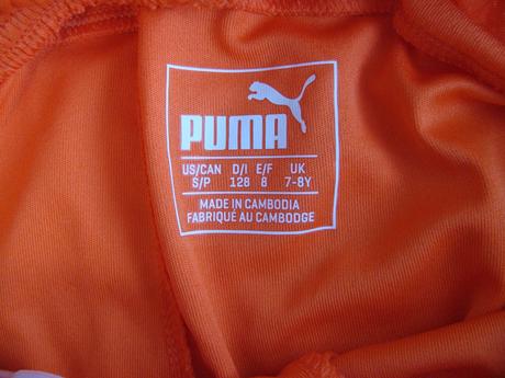 Oranžové letní šortky puma, puma,128