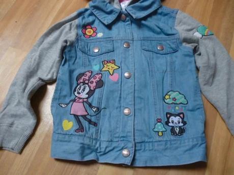 Riflová bunda minnie vel. 5-6, disney,116