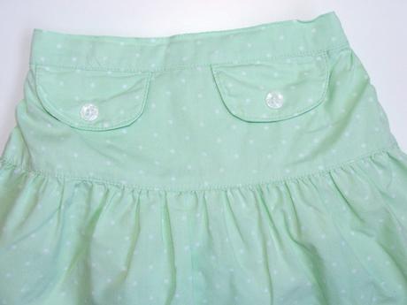 P644 zelenkavá sukně s všitými kalhotkami vel. 74, tiny ted,74