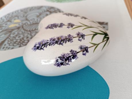 Levandulové srdíčko - dekorace, 