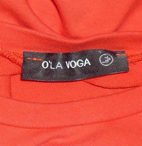 Červená dámská tenká mikina ola voga, s