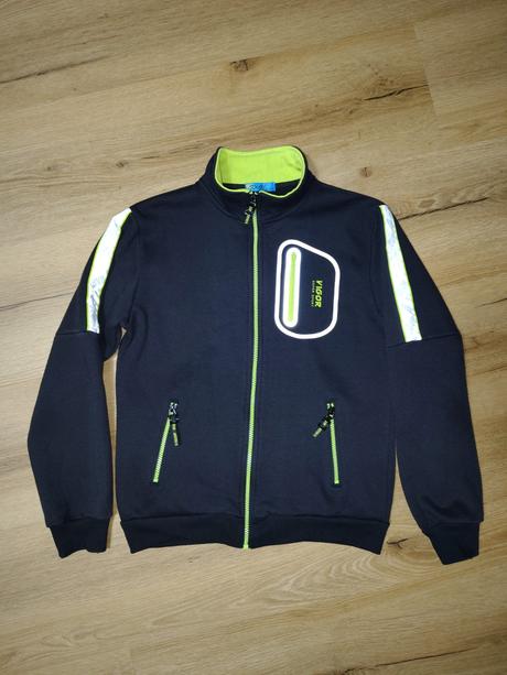 Chlapecká teplejší propínací mikina kugo 152 černá, kugo,152