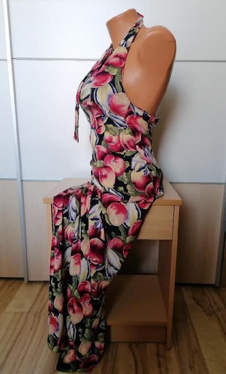 Letní šaty s ovocem, xs