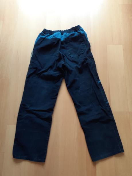 Manšestrové školní kalhoty veselá nohavice, 140