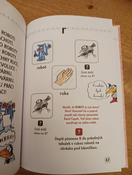 Kniha krákorčina abeceda.,