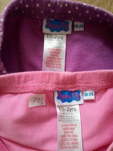 2 x legíny peppa pig, vel 92, disney, disney,92