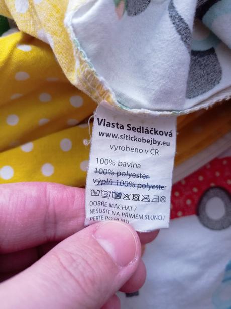 Povlečení do postýlky - auta - šítíčko baby, šířka (cm): 90,délka (cm): 135