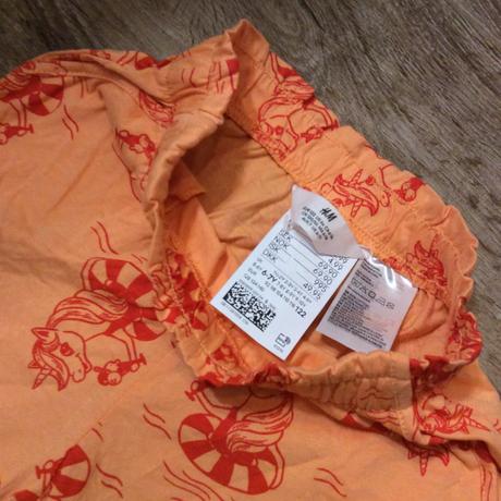Nové kraťasy s jednorožcem, h&m,122