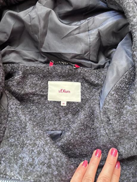 Zimní vlněný kabát, s.oliver,40