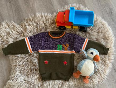 Dětský pletený svetřík 86/92, 86
