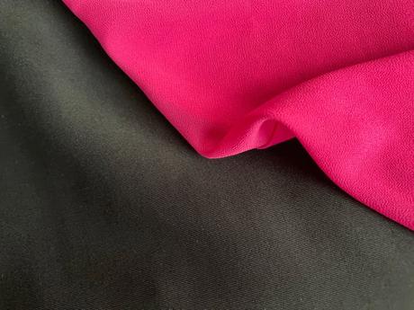 Černo růžové minišaty s mašlí, vel xs/s, itálie, xs