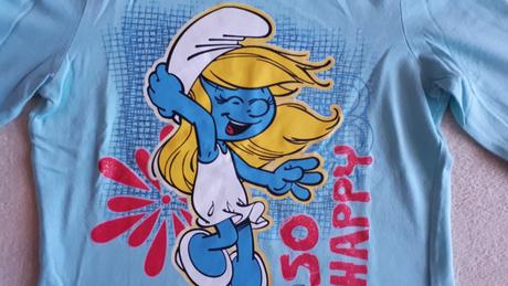 Dětské tričko šmoulinka, svítící ve tmě, vel.116, disney,116