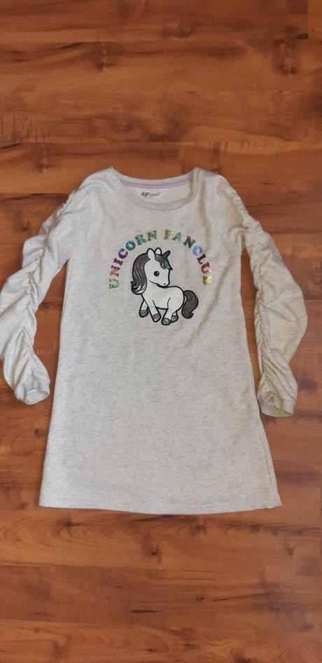 Dívčí mikinové šaty h&m 110/116, h&m,110