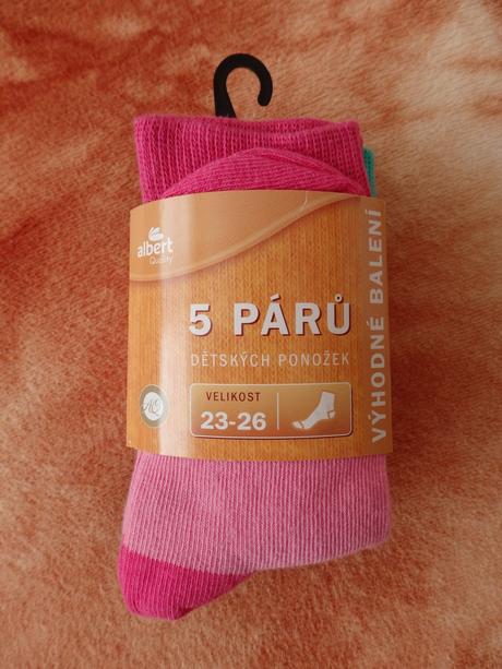 5x nové ponožky vel. 23-26, 26