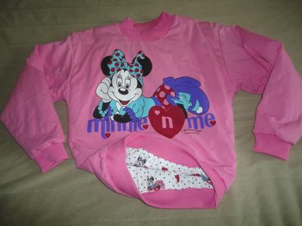 Vyteplená bundo/mikina s minnie, vel. 11-12 let, 152