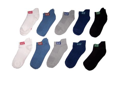 10 párů nových kotníkových ponožek vel.31-34, 31