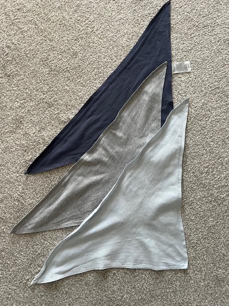 3x bavlněný dětský šáteček, tchibo