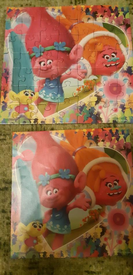 3x puzzle frozen, trolls, tlapková patrola,
