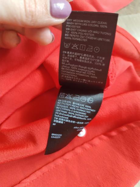 Halenka l xl 40 42 červená, h&m,l