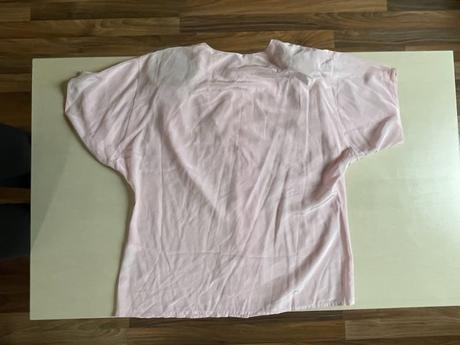 Růžová halenka s výšivkou, vel m, anne klein, s