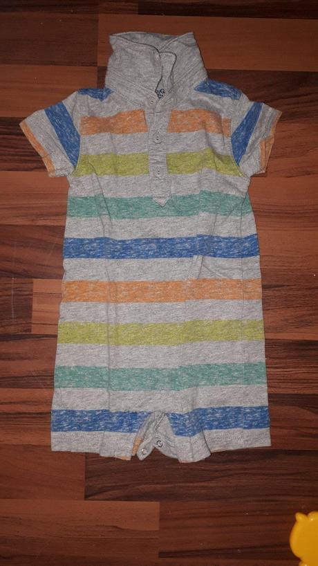 Letní pruhovaný overal, gap,80