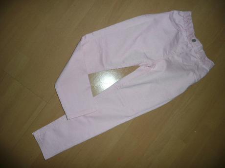 4x kalhoty treginy vel 5-7 let hubené minnie, h&m,122