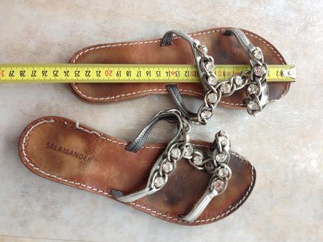 Letní sandály zn. salamander vel. 36 s kamínky, 36