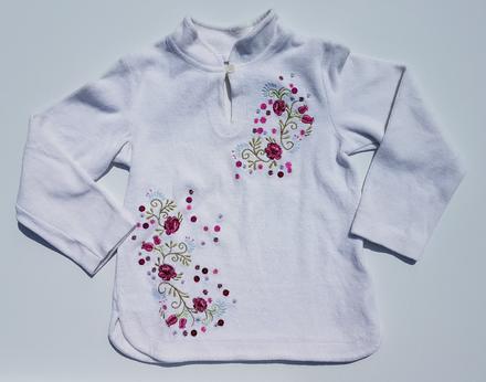 G195 dívčí elegantní semišová mikina vel. 116, h&m,116