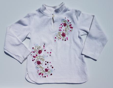 G195 dívčí elegantní semišová mikina vel. 116, h&m,116