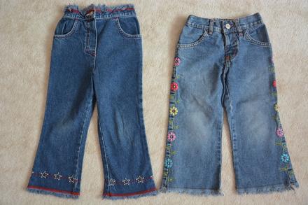 Džíny hippies roztřepené, george,98